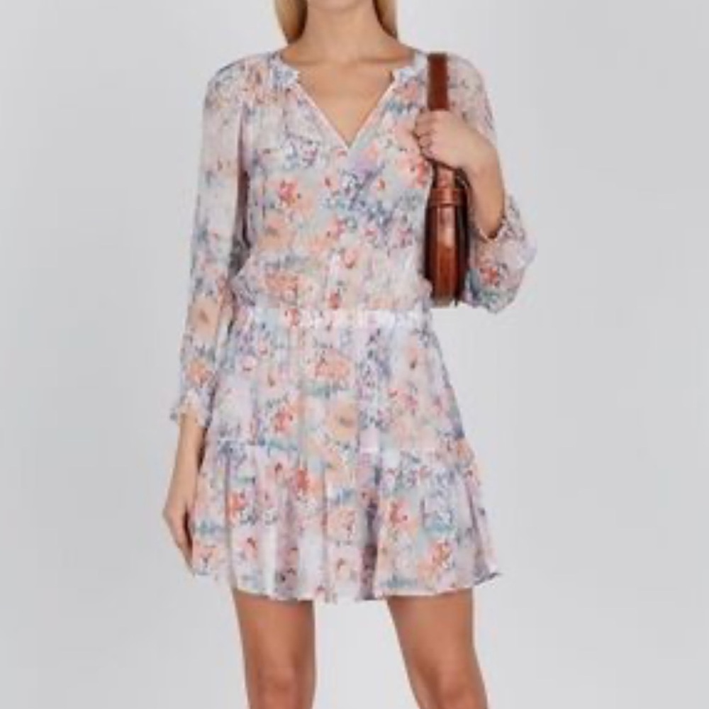 Velvet by Graham and Spencer Pastel Patterned dress size S